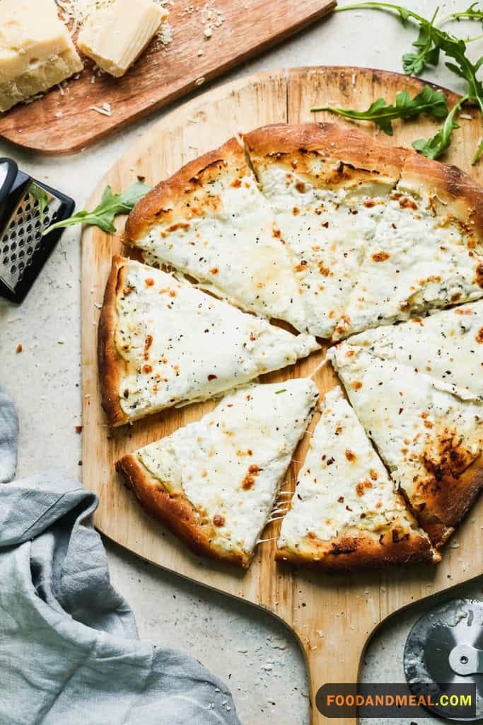 Three Cheese White Cheese Pizza