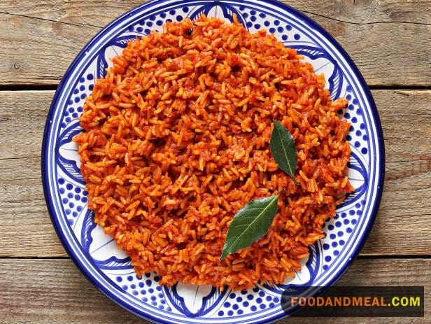 Garnished to perfection: Jollof ready to steal your heart.