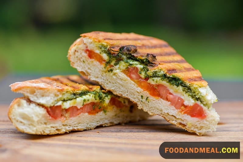 Pairing Suggestions: Our Pesto Panini Alongside A Refreshing Green Salad.