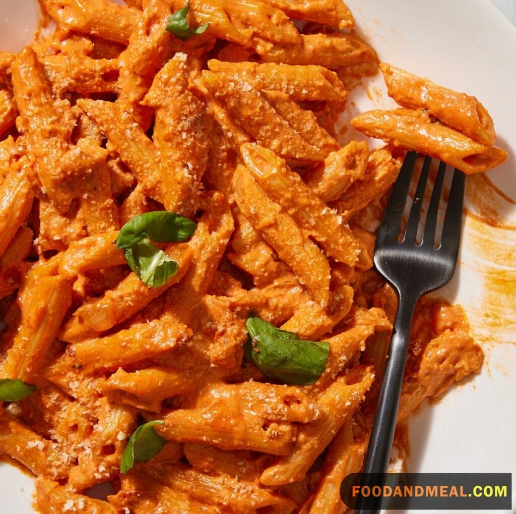 Tomato Cream Sauce Pasta