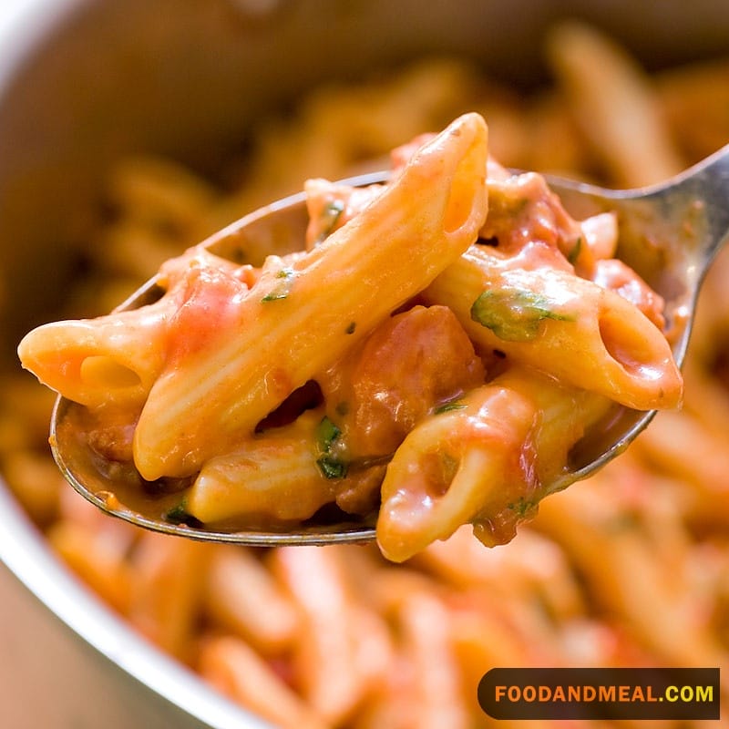 Tomato Cream Sauce Pasta