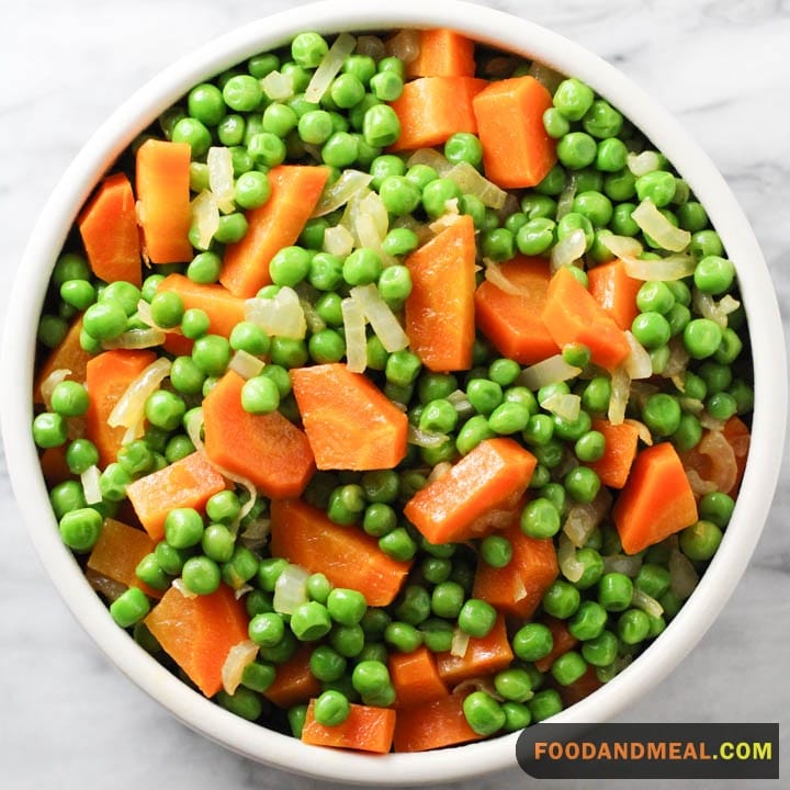 Browned Butter Peas and Carrots