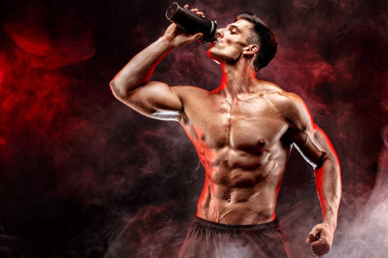 muscular man drink Weight-loss Drinks