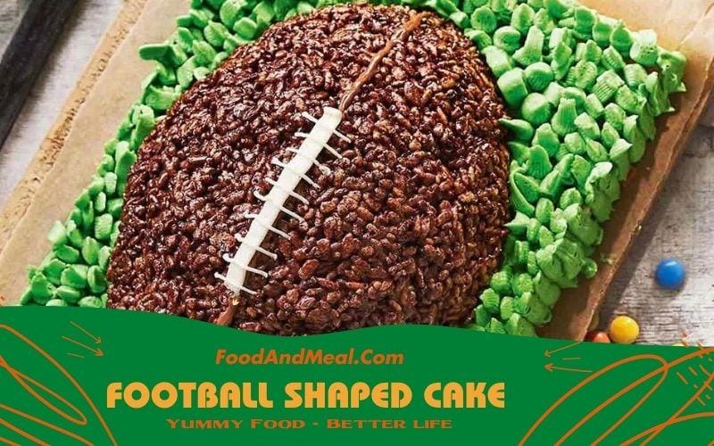 Football Shaped Cake