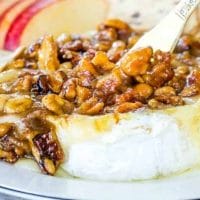 Honey Nut Baked Brie Bloomin’ Apples