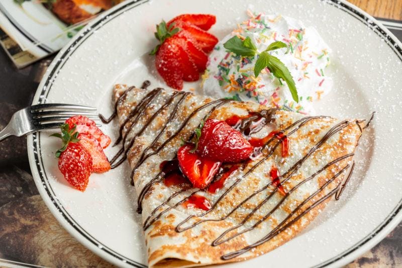 Strawberry Nutella Crepes