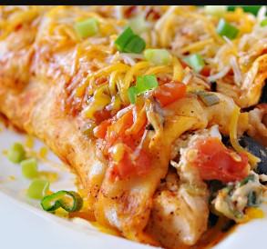 Bacon Gouda Breakfast Enchiladas