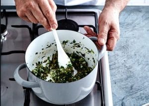 Polenta Crust Creamed Spinach Tart Simple Method Recipe