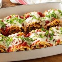 How To Make Roasted Red Pepper Chicken Lasagna Rolls