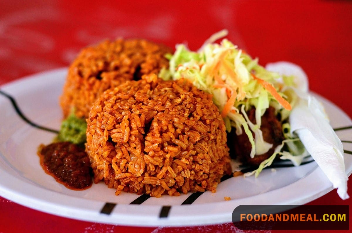 From Nigeria, with love: a plate of aromatic Jollof Rice.