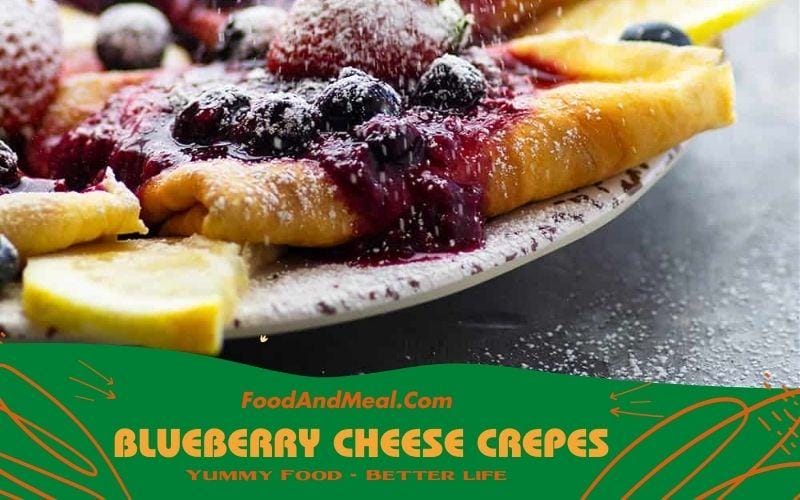 How to Make Blueberry Cream Cheese Crepes - 5 easy steps 5