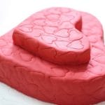 valentine's day heart shape cake