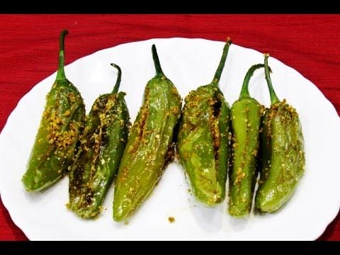 How To Prepare Bharwan Mirchi Or Stuffed Peppers Recipe