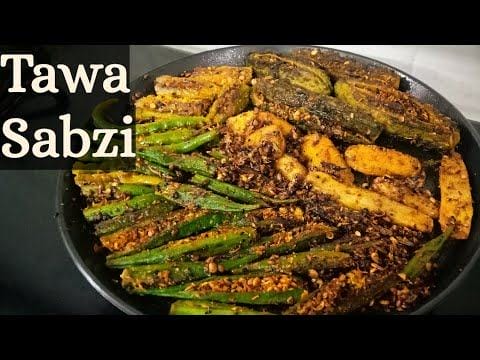 How To Make Tawa Sabzi Or Tava Fried Vegetables