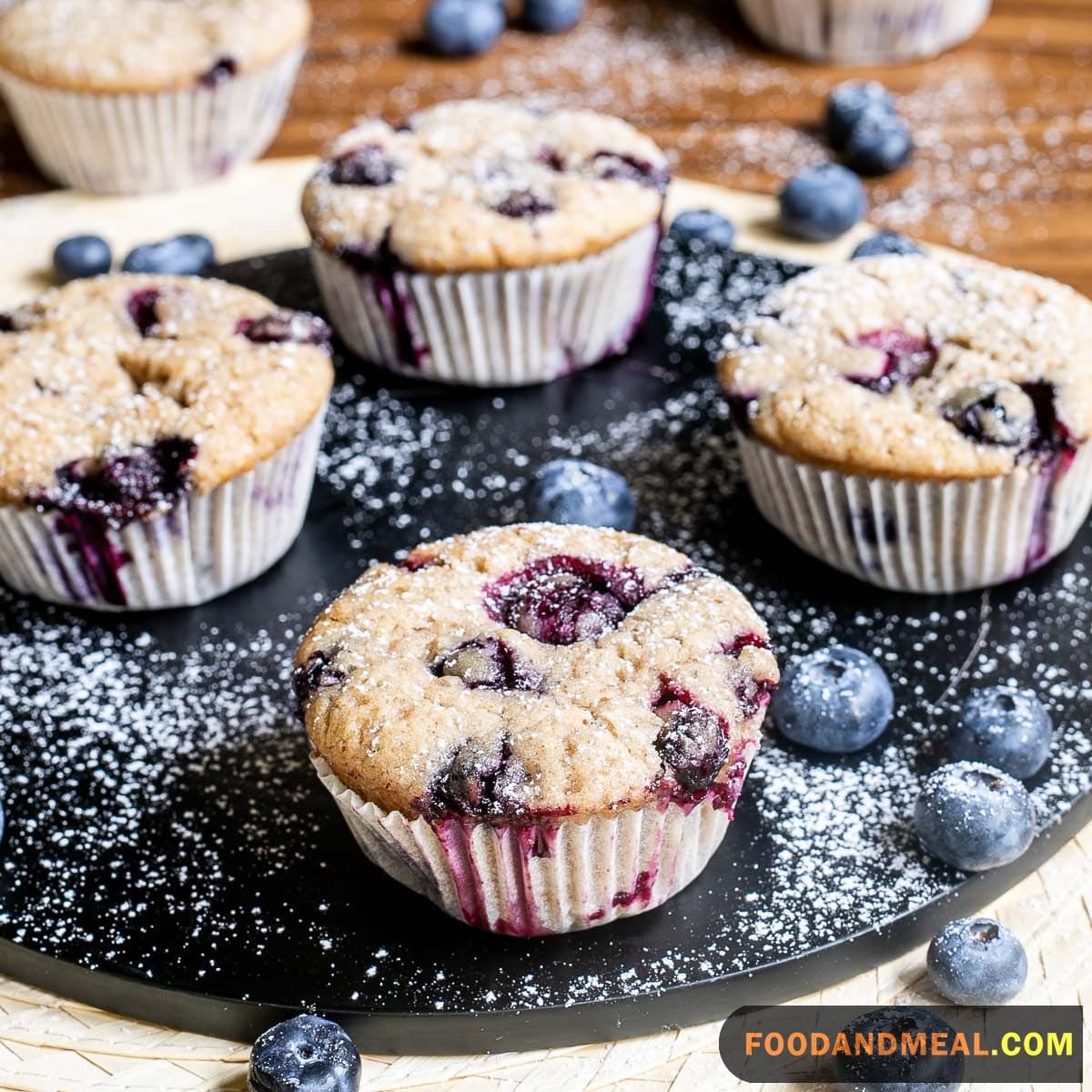 Vegan Blueberry Muffins