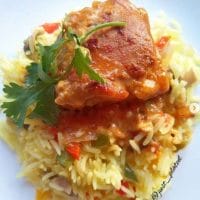 How to make South Africa Chakalaka and Chakalaka chicken 2 This hearty CHAKALAKA CHICKEN is saucy, delicious and goes a long way. Serve with your favourite savoury rice and chips or alternatively, pita bread and salad.