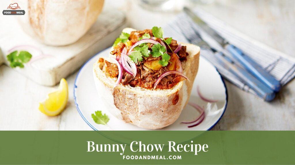 Bunny Chow Easy Recipe - South African Curry Served Inside Bread 2