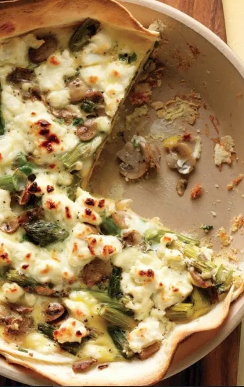 Cauliflower Quiche With Goat Cheese