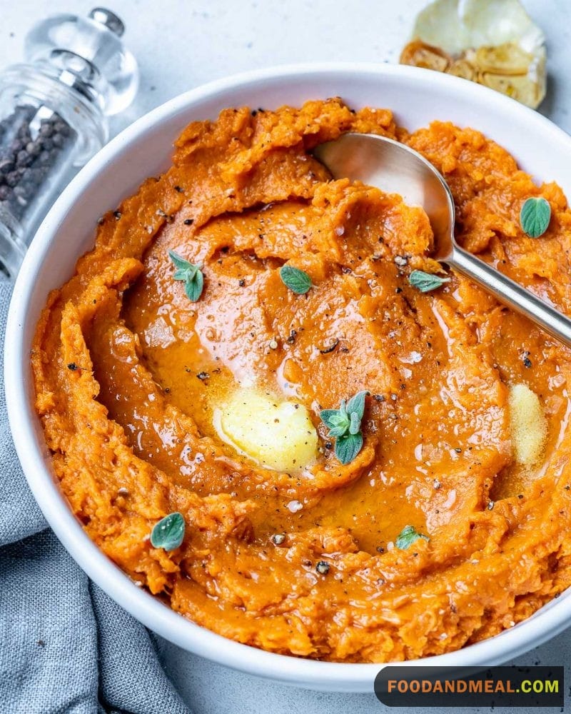 Mashed Yams With Salt And Pepper