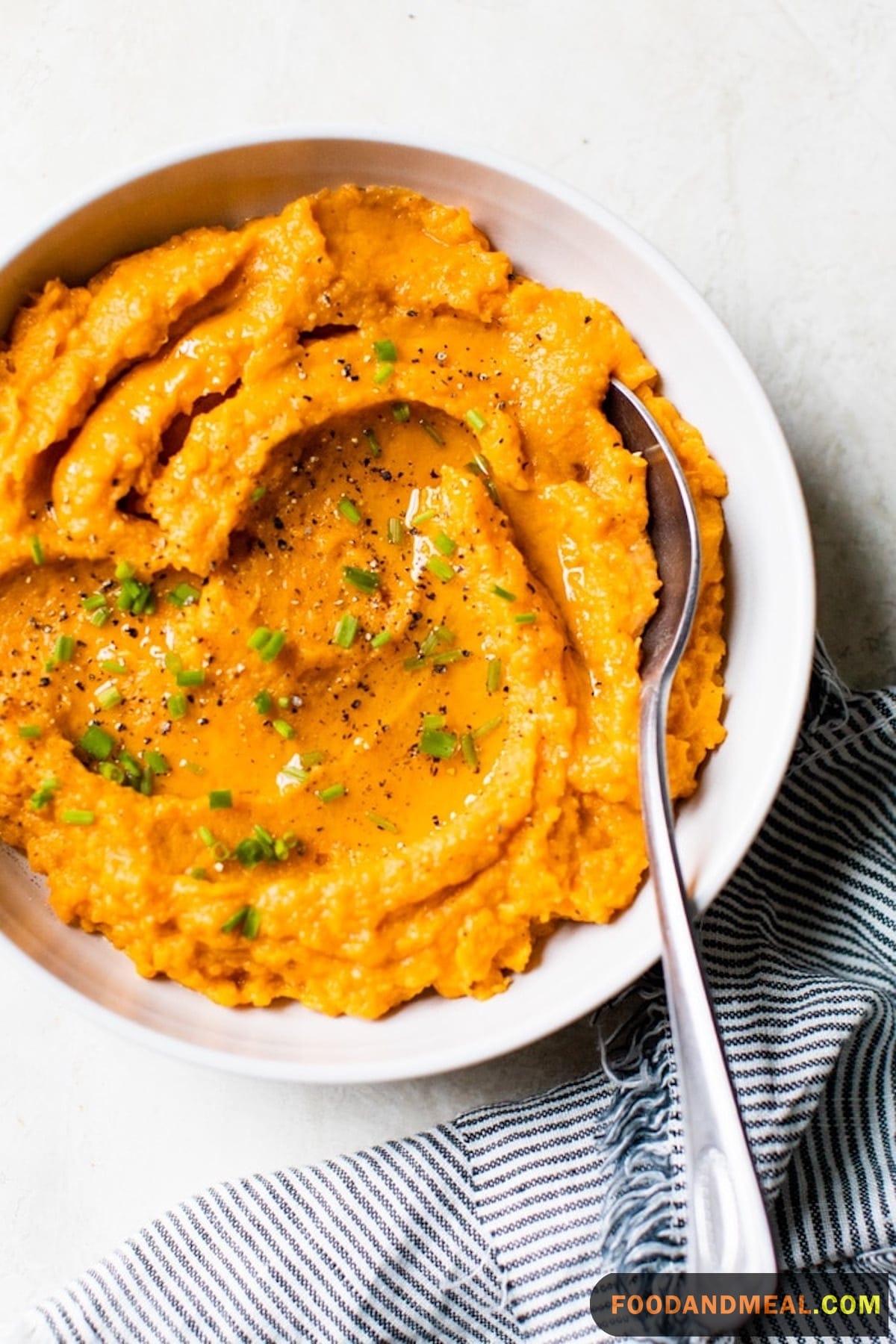 Mashed Yams with Salt and Pepper