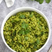 Riz Vert (Greens and rice) - a traditional food of Mexican