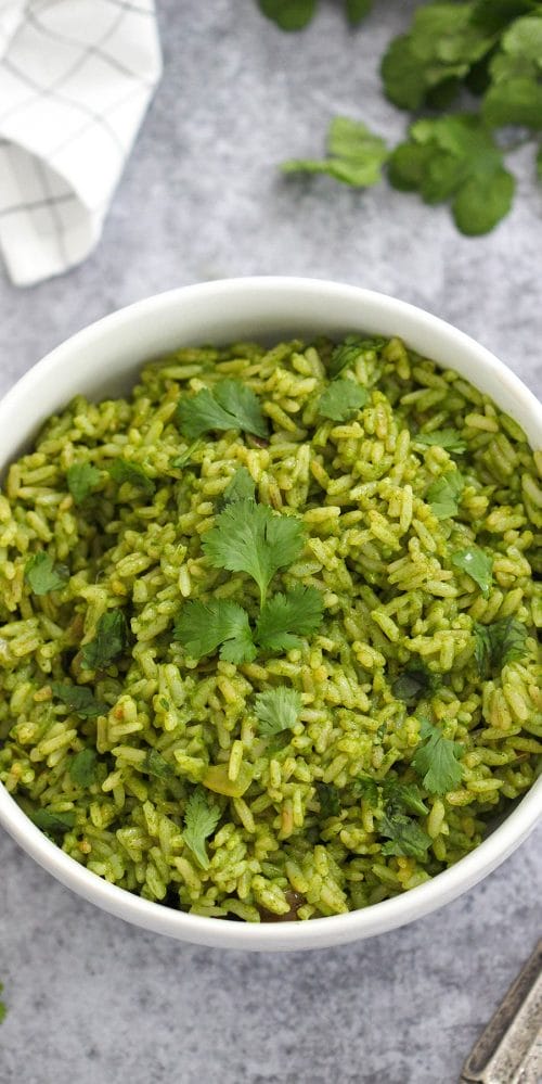 Riz Vert (Greens And Rice) - A Traditional Food Of Mexican