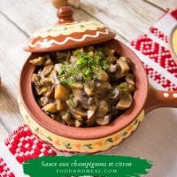 Sauce Aux Champignons Et Citron