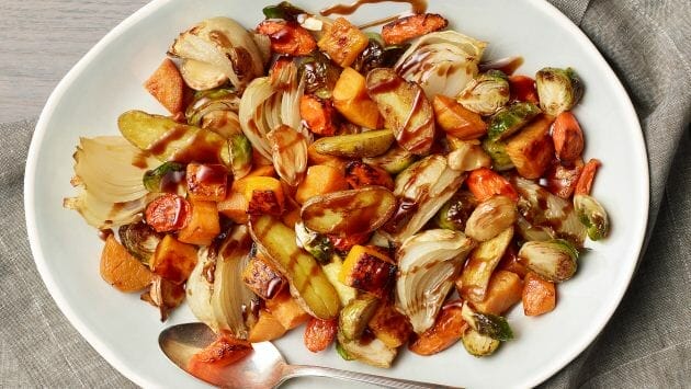 Homemade Balsamic Root Vegetables by Air Fryer