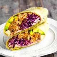 Veggie Burrito With Tofu - Low calorie breakfast easy Recipes 1