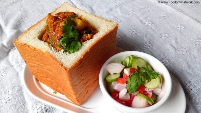 Bunny Chow Easy Recipe - South African Curry served inside Bread