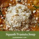 Squash peanut soup