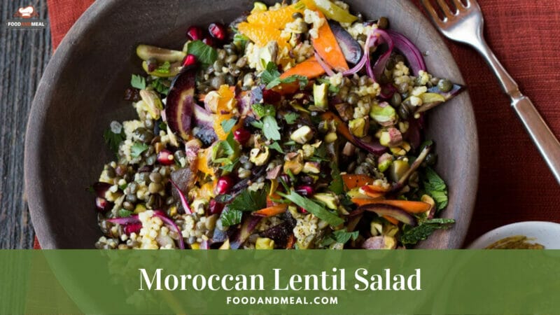 Moroccan lentil salad