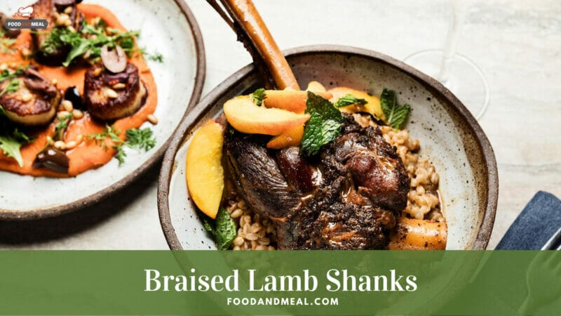 Braised lamb shanks