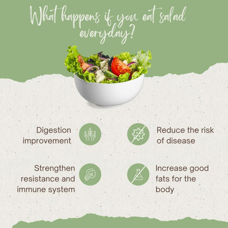 What happens if you eat salad everyday?