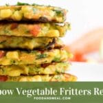 How To Make Rainbow Vegetable Fritters By Air Friyer 8