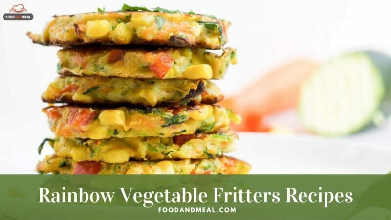 How to make Rainbow Vegetable Fritters by Air Friyer 3