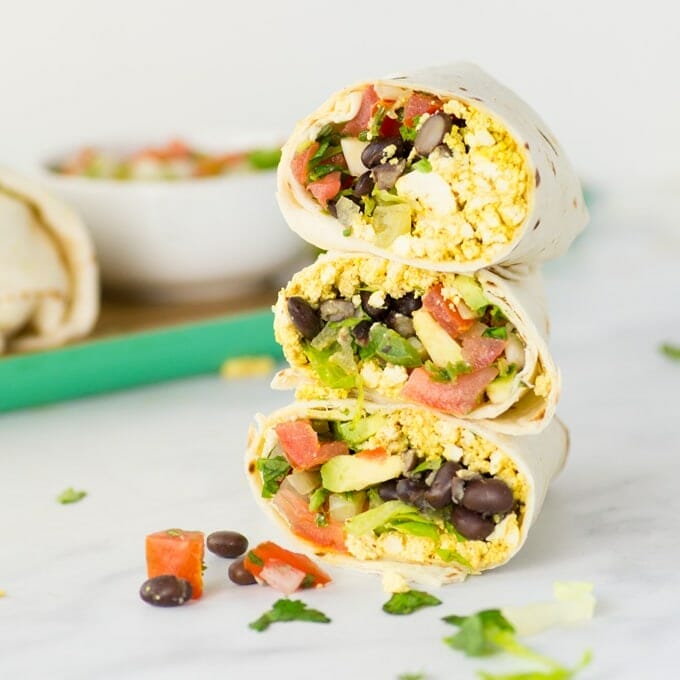 Veggie Burrito With Tofu - Low calorie dinner easy Recipes Veggie Burrito With Tofu - Low calorie dinner easy Recipes
