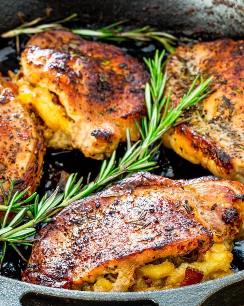 Apple stuffed pork Chops - 3 easy steps Apple stuffed pork Chops - 3 easy steps