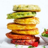How To Make Rainbow Vegetable Fritters By Air Friyer 1