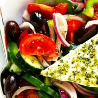 Easy Air Fryer Greek Veggie Mix - Low Calorie And High Protein 1