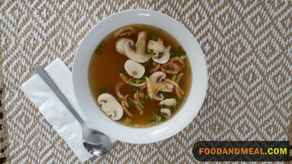 Japanese Clear Onion Soup 