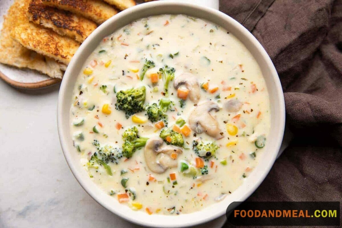 thick vegetarian creamy soup