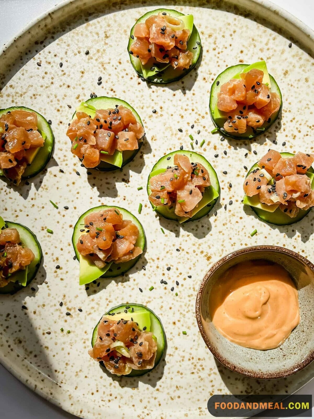 Salmon Cucumber Tartare