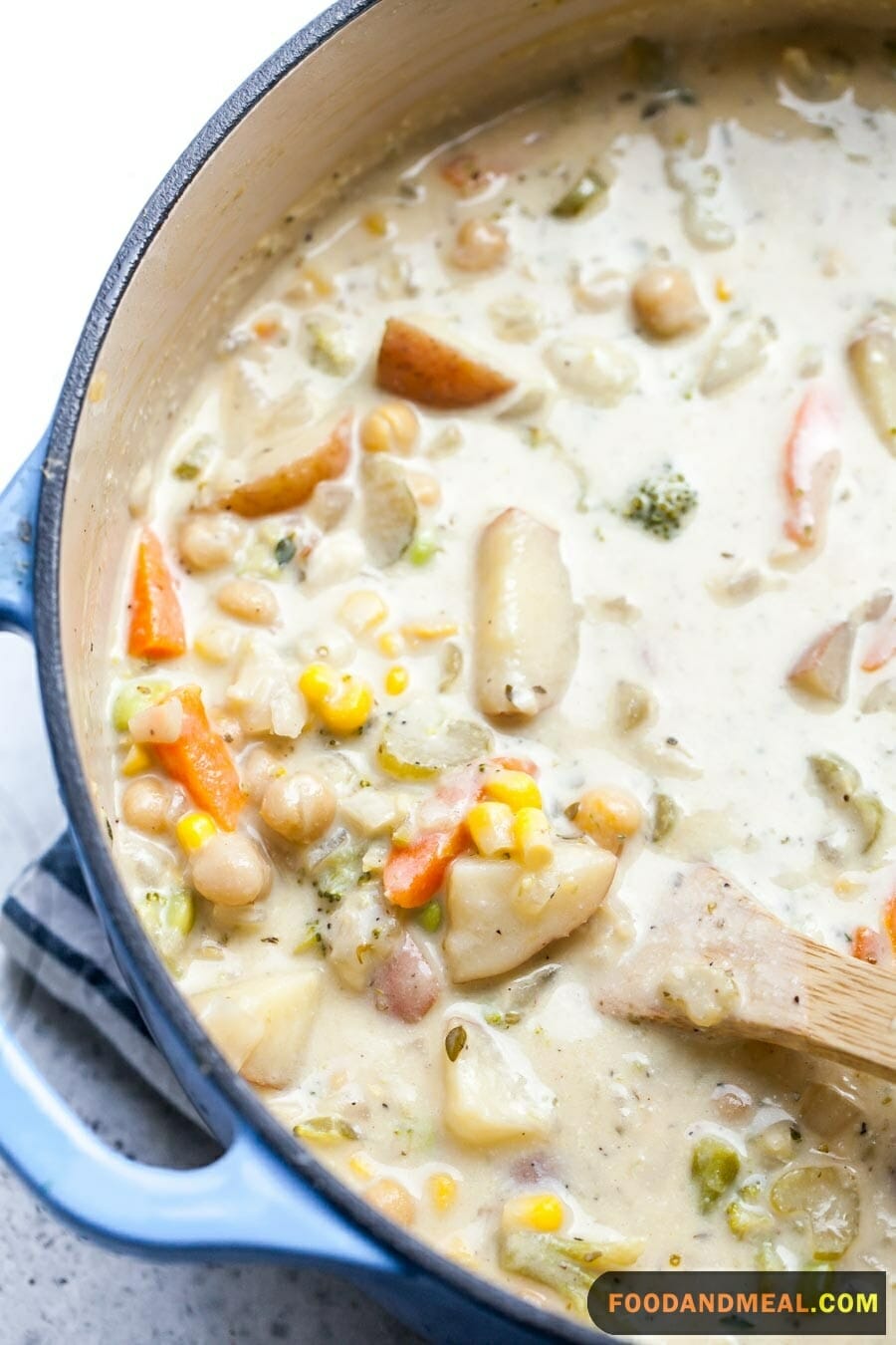 thick vegetarian creamy soup.