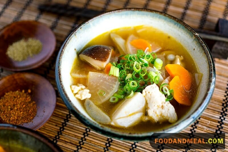 Japanese Vegetarian Clear Soup.