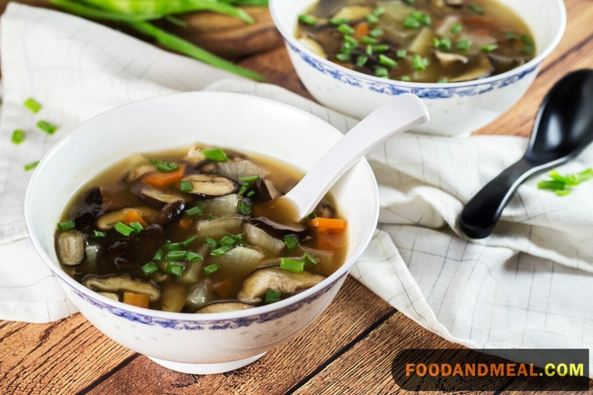 Japanese Vegetarian Clear Soup.