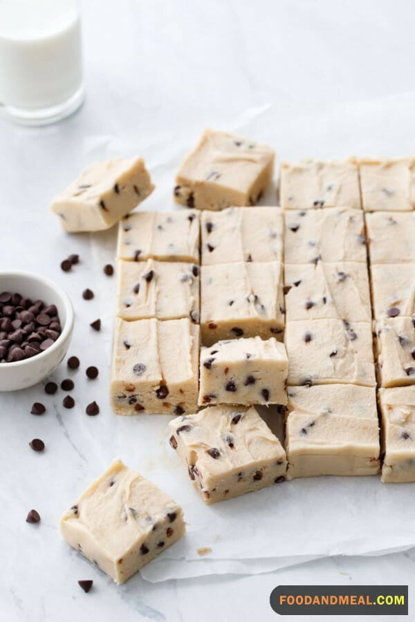 Chocolate Chip Cookie Dough Fudge