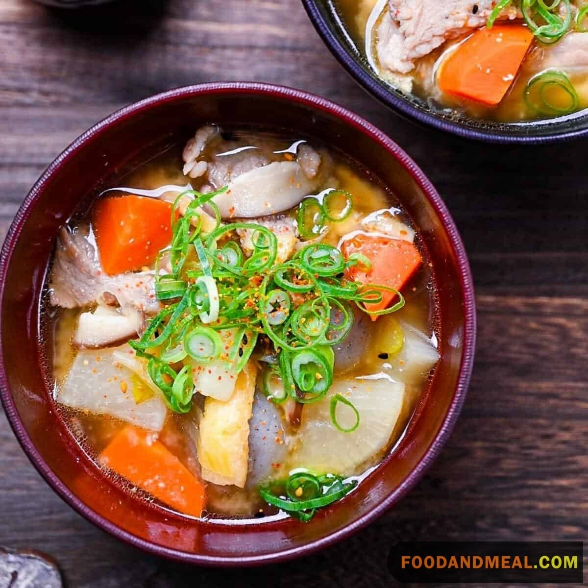 Japanese Miso Pork Soup.