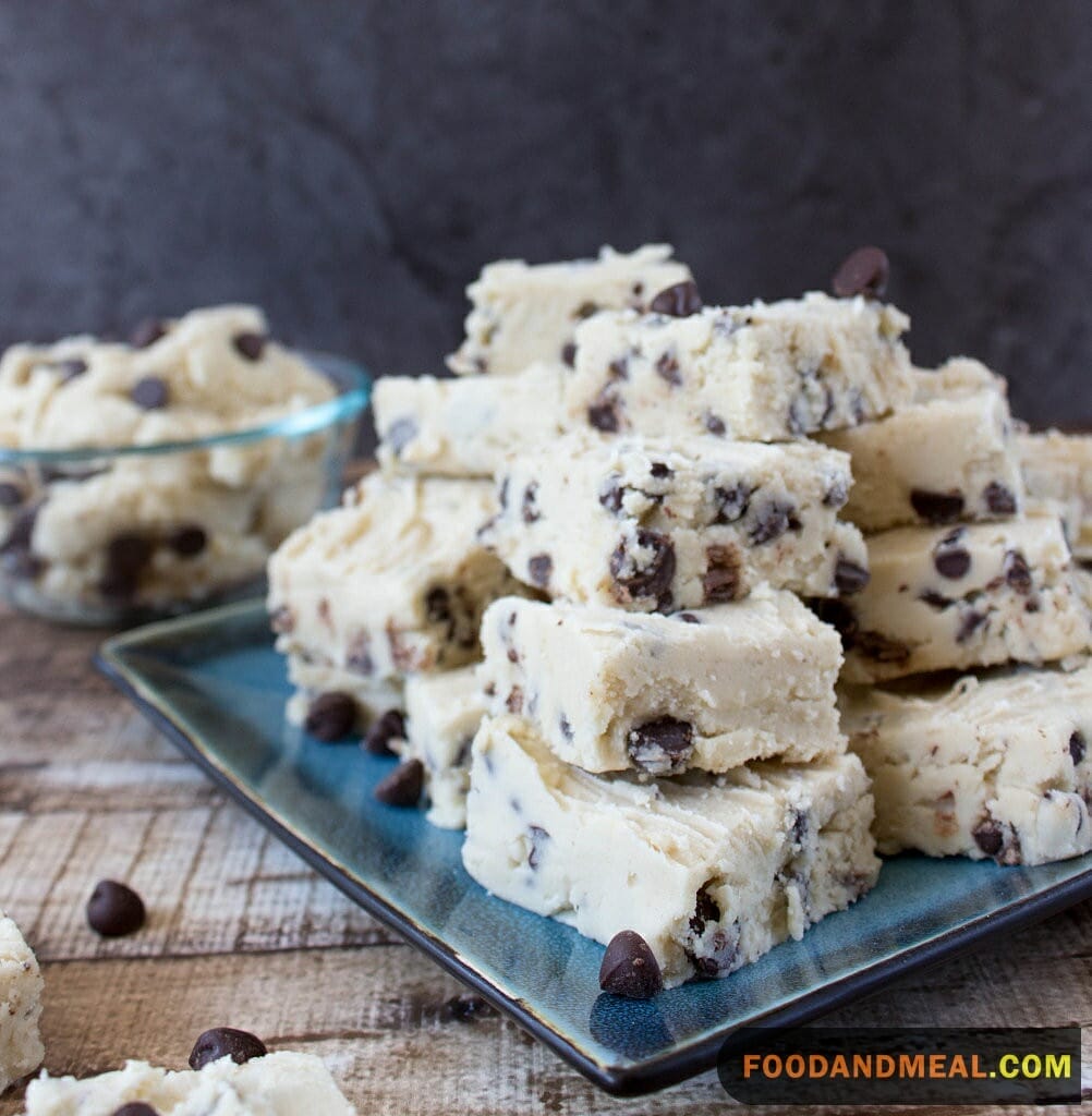 Chocolate Chip Cookie Dough Fudg