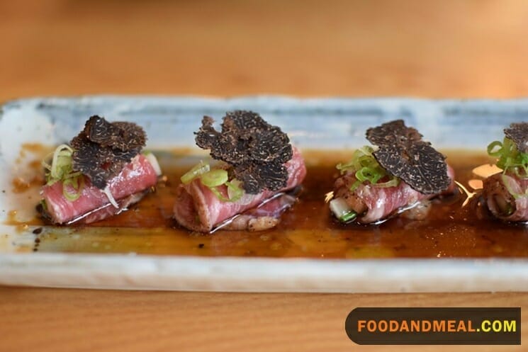 Beef Tataki Rolls.